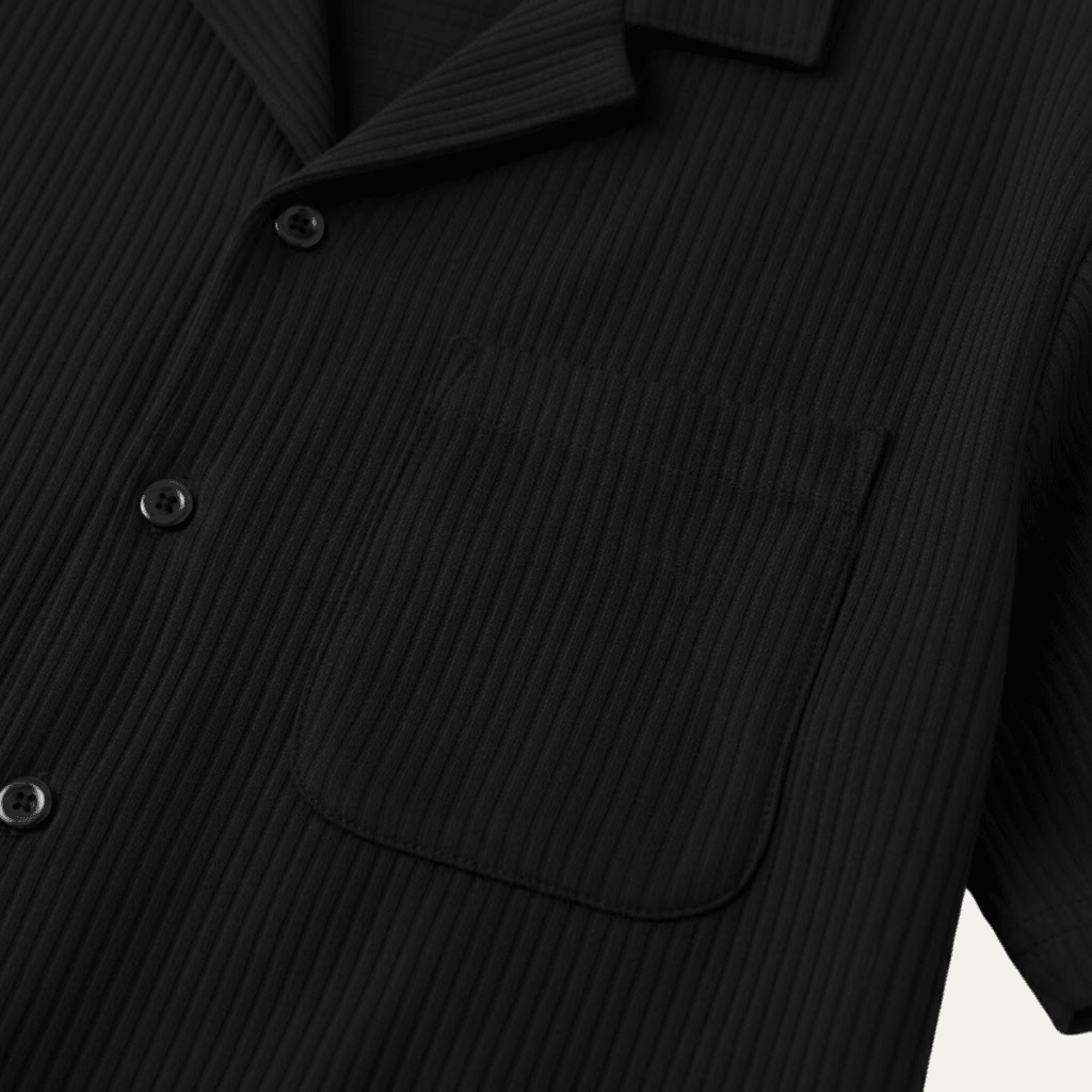 Komplet męski prążkowany z szortami - Arkadya Outlet - Men Set