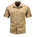 Koszula Męska Cargo Kieszenie Użytkowe - Arkadya Outlet - Men Shirt