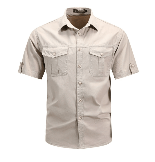 Koszula Męska Cargo Kieszenie Użytkowe - Arkadya Outlet - Men Shirt