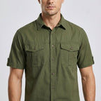 Koszula Męska Cargo Kieszenie Użytkowe - Arkadya Outlet - Men Shirt