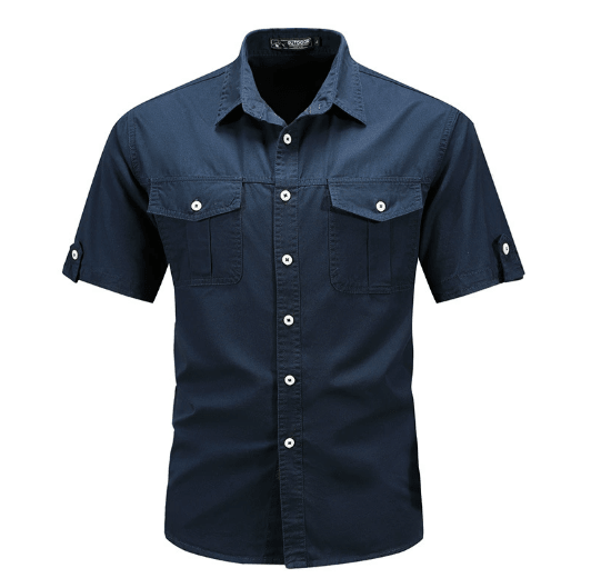 Koszula Męska Cargo Kieszenie Użytkowe - Arkadya Outlet - Men Shirt