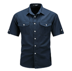Koszula Męska Cargo Kieszenie Użytkowe - Arkadya Outlet - Men Shirt