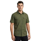 Koszula Męska Cargo Kieszenie Użytkowe - Arkadya Outlet - Men Shirt