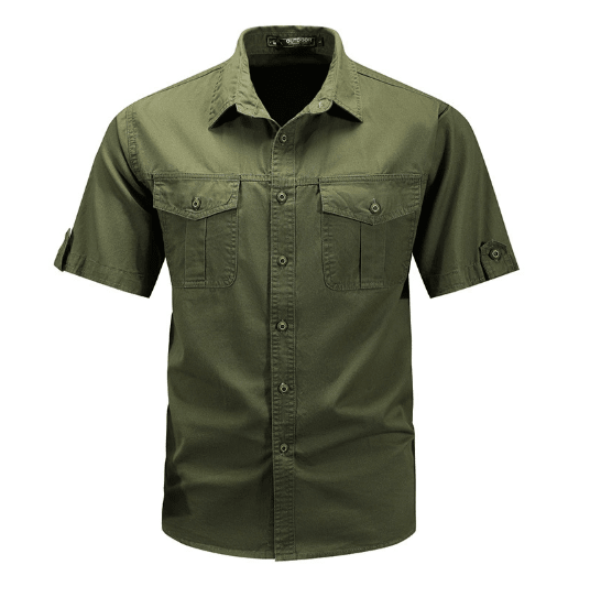 Koszula Męska Cargo Kieszenie Użytkowe - Arkadya Outlet - Men Shirt