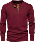 Koszula męska długi rękaw klasyczny krój zapinana na guziki - Arkadya Outlet - Men Shirt