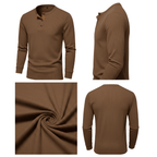 Koszula męska długi rękaw klasyczny krój zapinana na guziki - Arkadya Outlet - Men Shirt