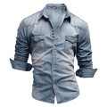 Koszula Męska Długi Rękaw Slim Fit Z Kieszeniami Zapinana - Arkadya Outlet - Men Shirt