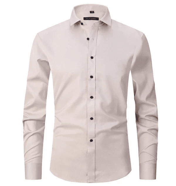 Koszula męska krój slim długi rękaw zapinana na guziki - Arkadya Outlet - Men Shirt