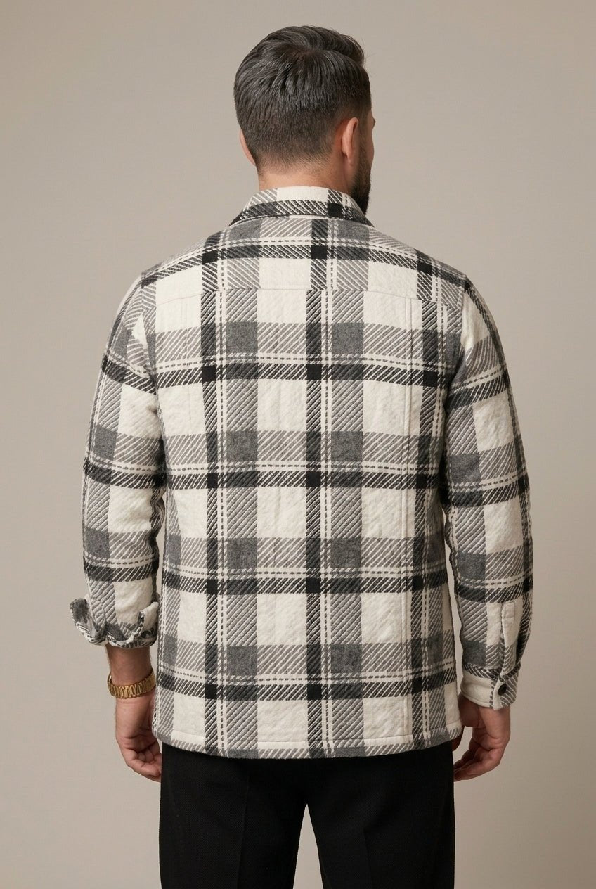 Koszula Męska | Luźny Krój z Klapowanymi Kieszeniami na Klatce - Arkadya Outlet - Shirts