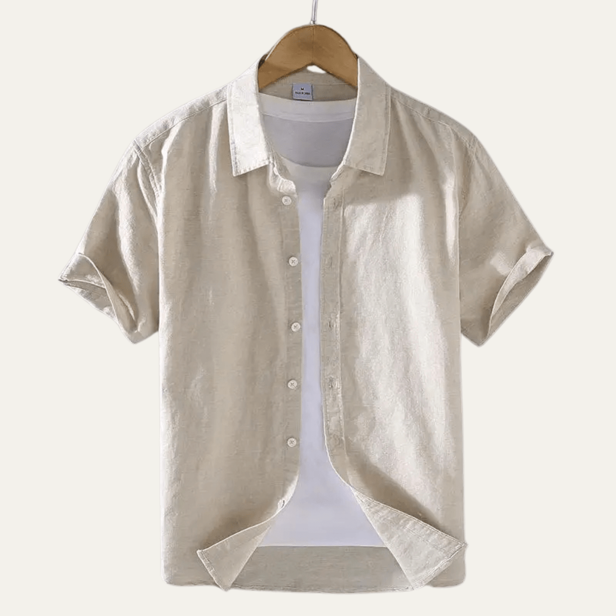 Koszula męska z krótkim rękawem luźna - Arkadya Outlet - Men Shirt