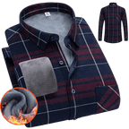 Koszula męska zapinana na guziki długi rękaw krój luźny - Arkadya Outlet - Men Shirt