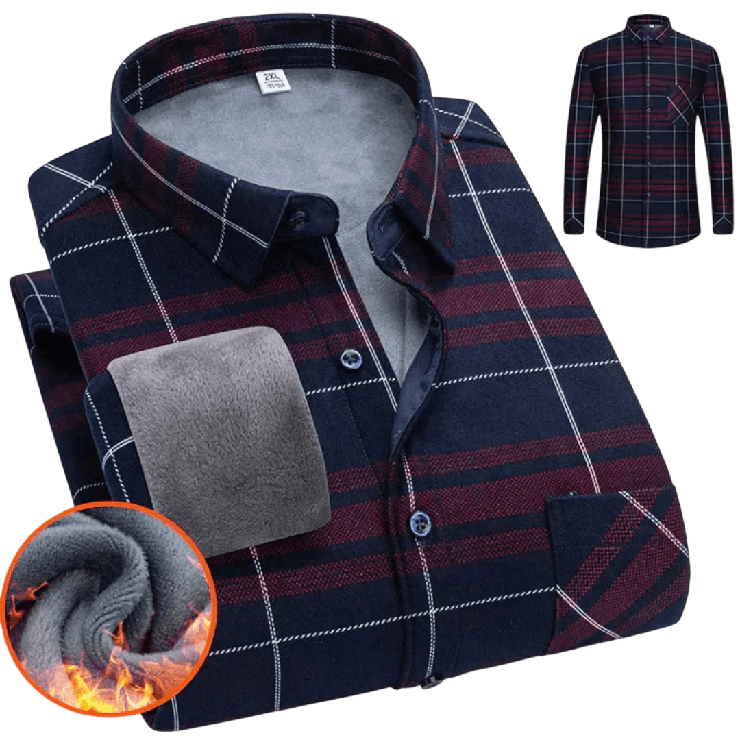 Koszula męska zapinana na guziki długi rękaw krój luźny - Arkadya Outlet - Men Shirt