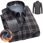 Koszula męska zapinana na guziki długi rękaw krój luźny - Arkadya Outlet - Men Shirt