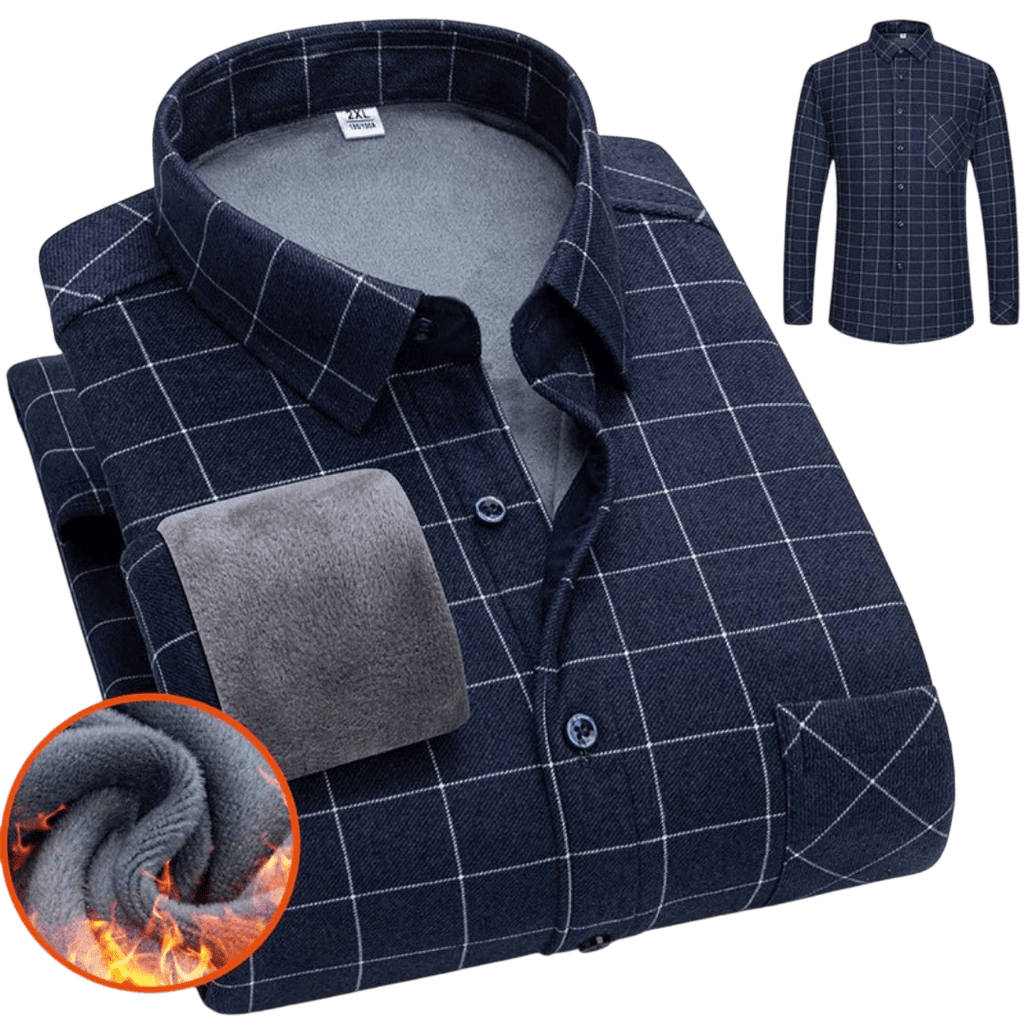 Koszula męska zapinana na guziki długi rękaw krój luźny - Arkadya Outlet - Men Shirt