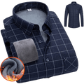 Koszula męska zapinana na guziki długi rękaw krój luźny - Arkadya Outlet - Men Shirt