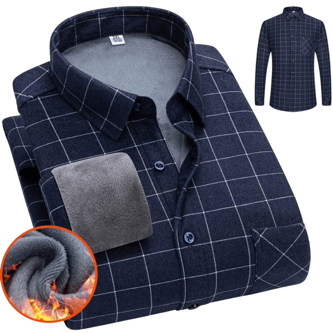Koszula męska zapinana na guziki długi rękaw krój luźny - Arkadya Outlet - Men Shirt