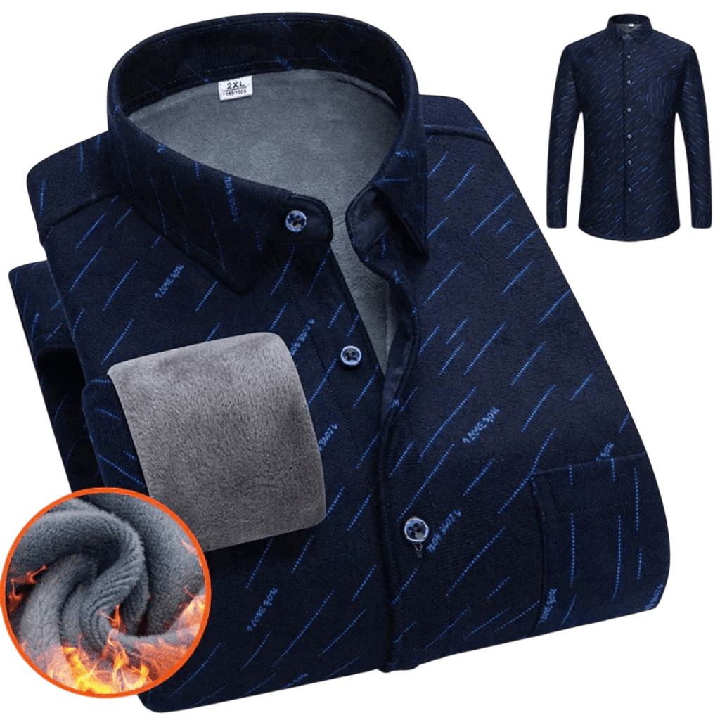 Koszula męska zapinana na guziki długi rękaw krój luźny - Arkadya Outlet - Men Shirt