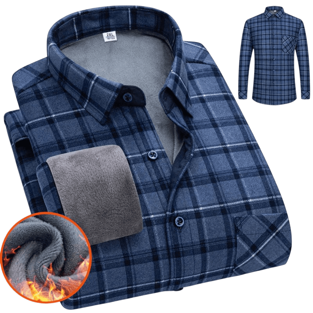 Koszula męska zapinana na guziki długi rękaw krój luźny - Arkadya Outlet - Men Shirt