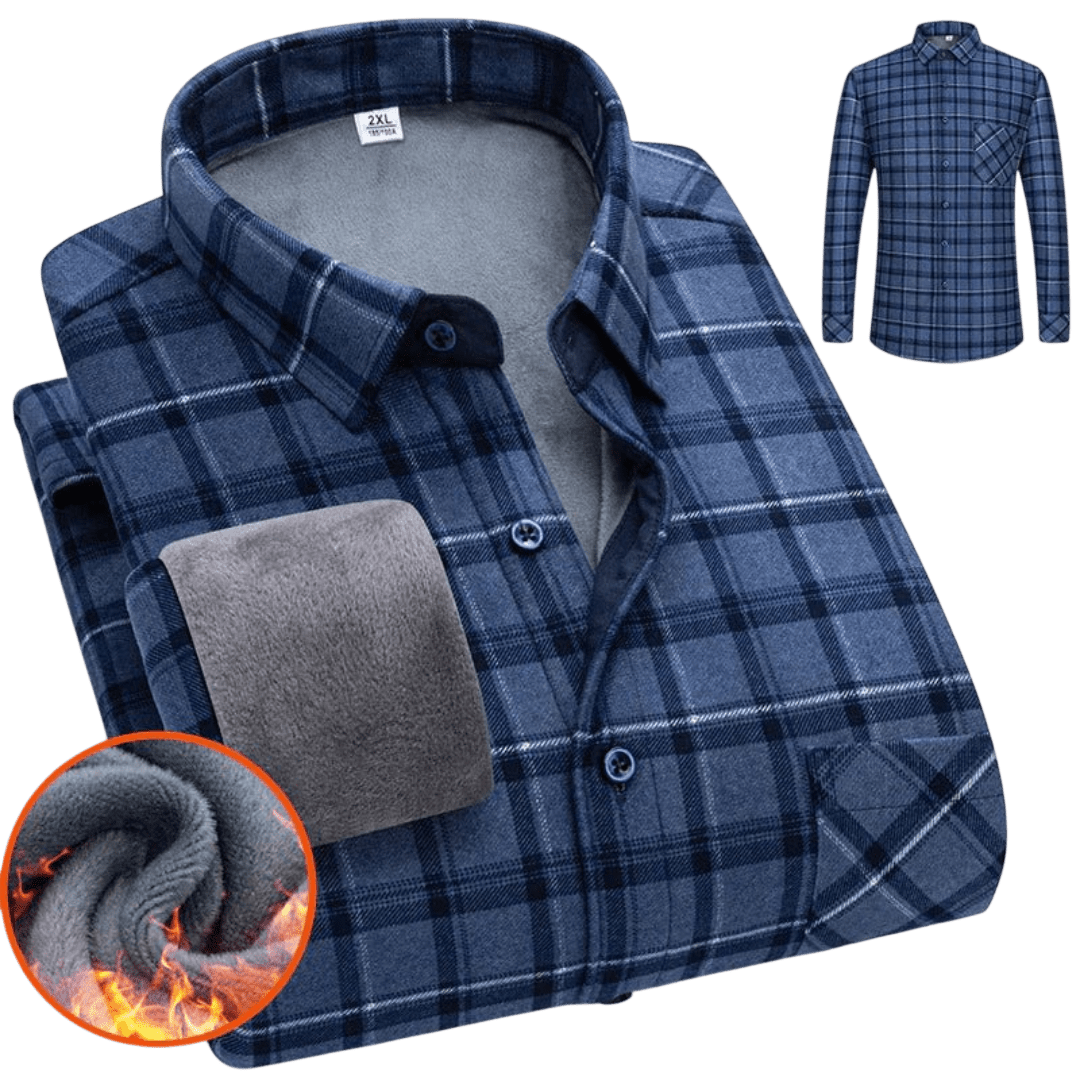 Koszula męska zapinana na guziki długi rękaw krój luźny - Arkadya Outlet - Men Shirt