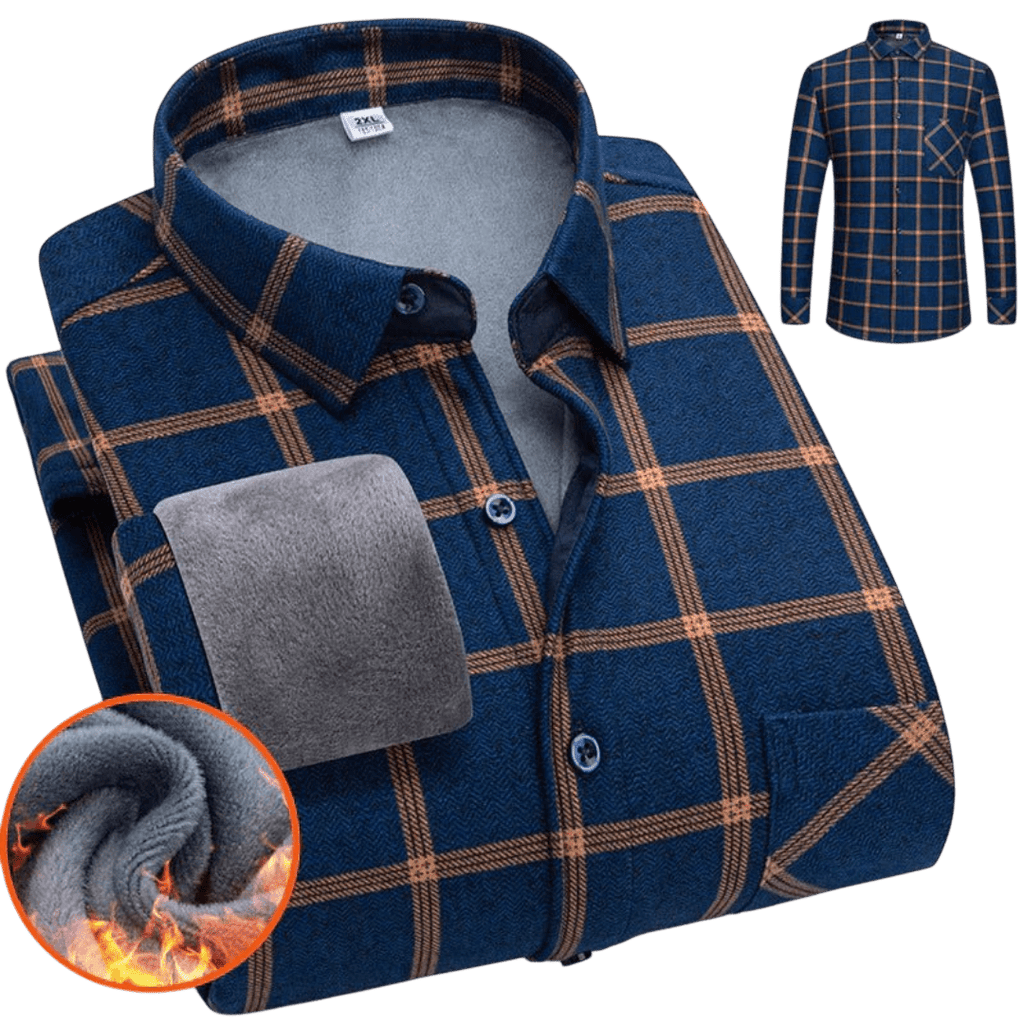 Koszula męska zapinana na guziki długi rękaw krój luźny - Arkadya Outlet - Men Shirt