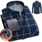 Koszula męska zapinana na guziki długi rękaw krój luźny - Arkadya Outlet - Men Shirt
