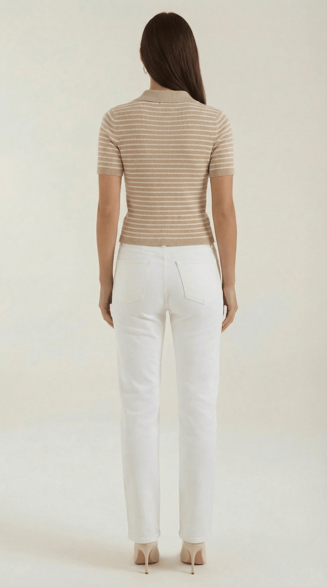 Koszulka polo damska z zapięciem z przodu - Arkadya Outlet - Women Top
