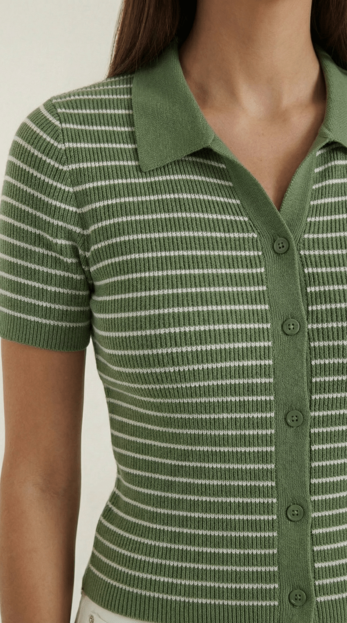 Koszulka polo damska z zapięciem z przodu - Arkadya Outlet - Women Top