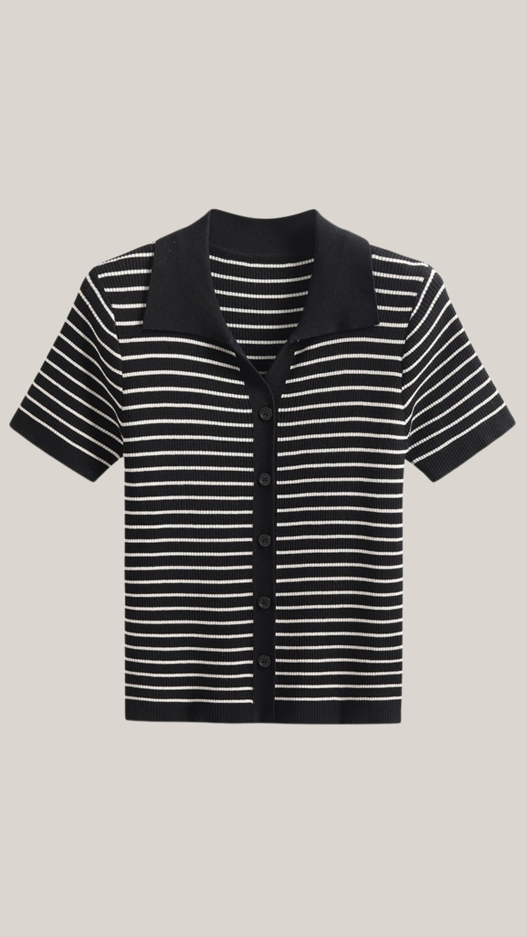 Koszulka polo damska z zapięciem z przodu - Arkadya Outlet - Women Top