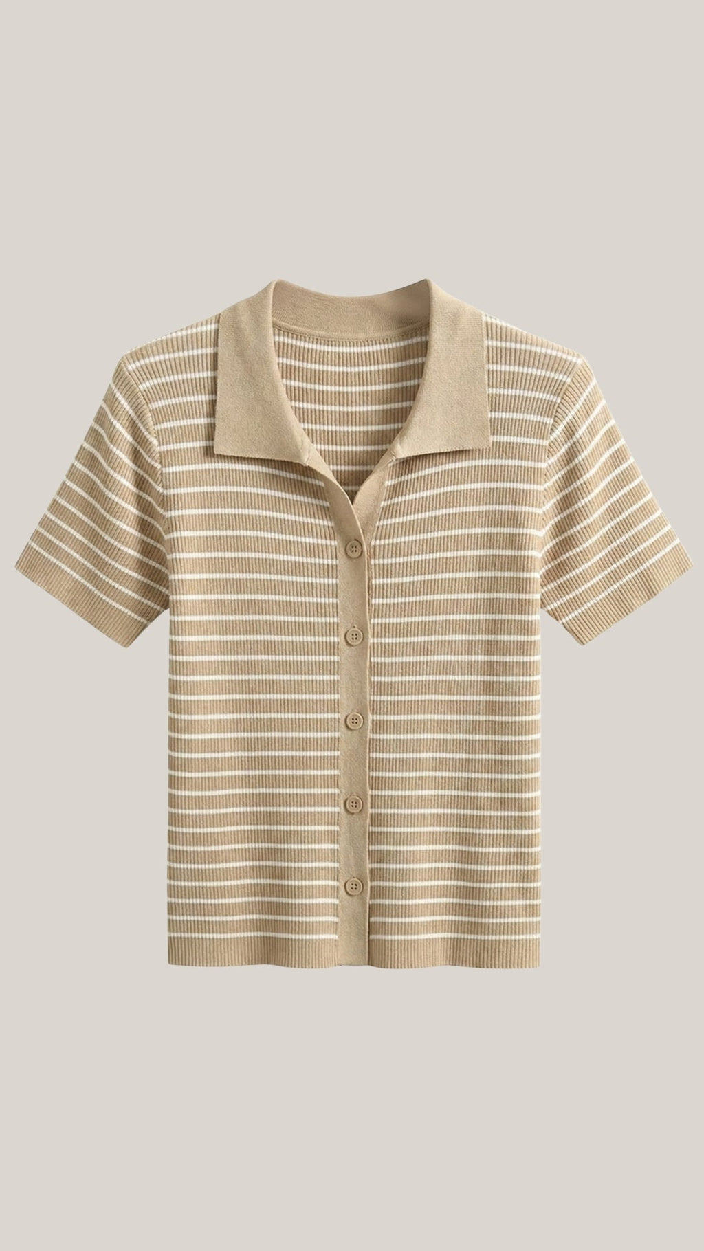 Koszulka polo damska z zapięciem z przodu - Arkadya Outlet - Women Top