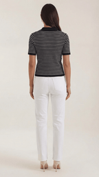 Koszulka polo damska z zapięciem z przodu - Arkadya Outlet - Women Top