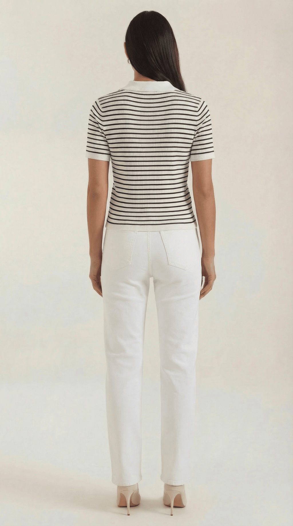 Koszulka polo damska z zapięciem z przodu - Arkadya Outlet - Women Top