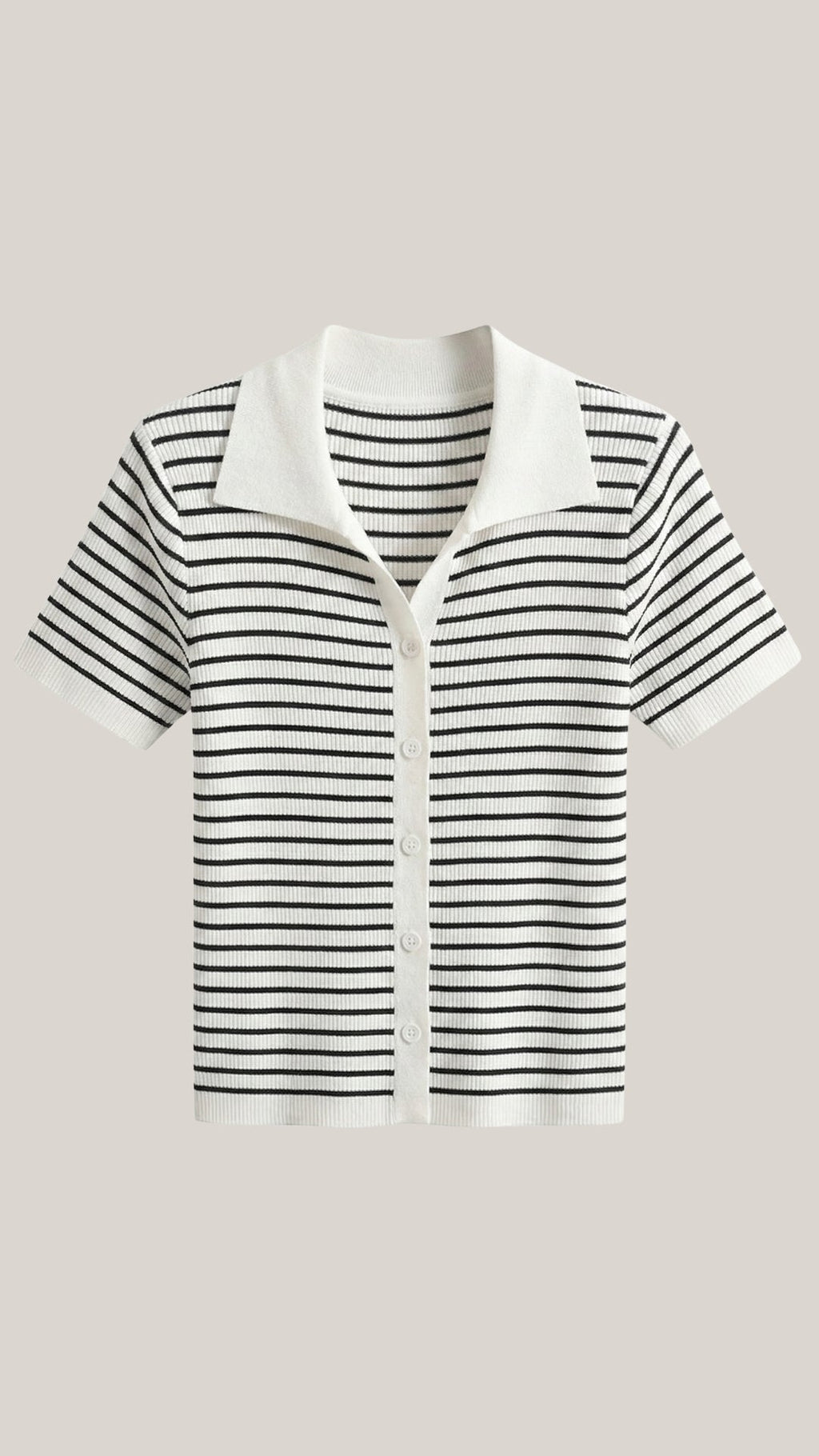 Koszulka polo damska z zapięciem z przodu - Arkadya Outlet - Women Top