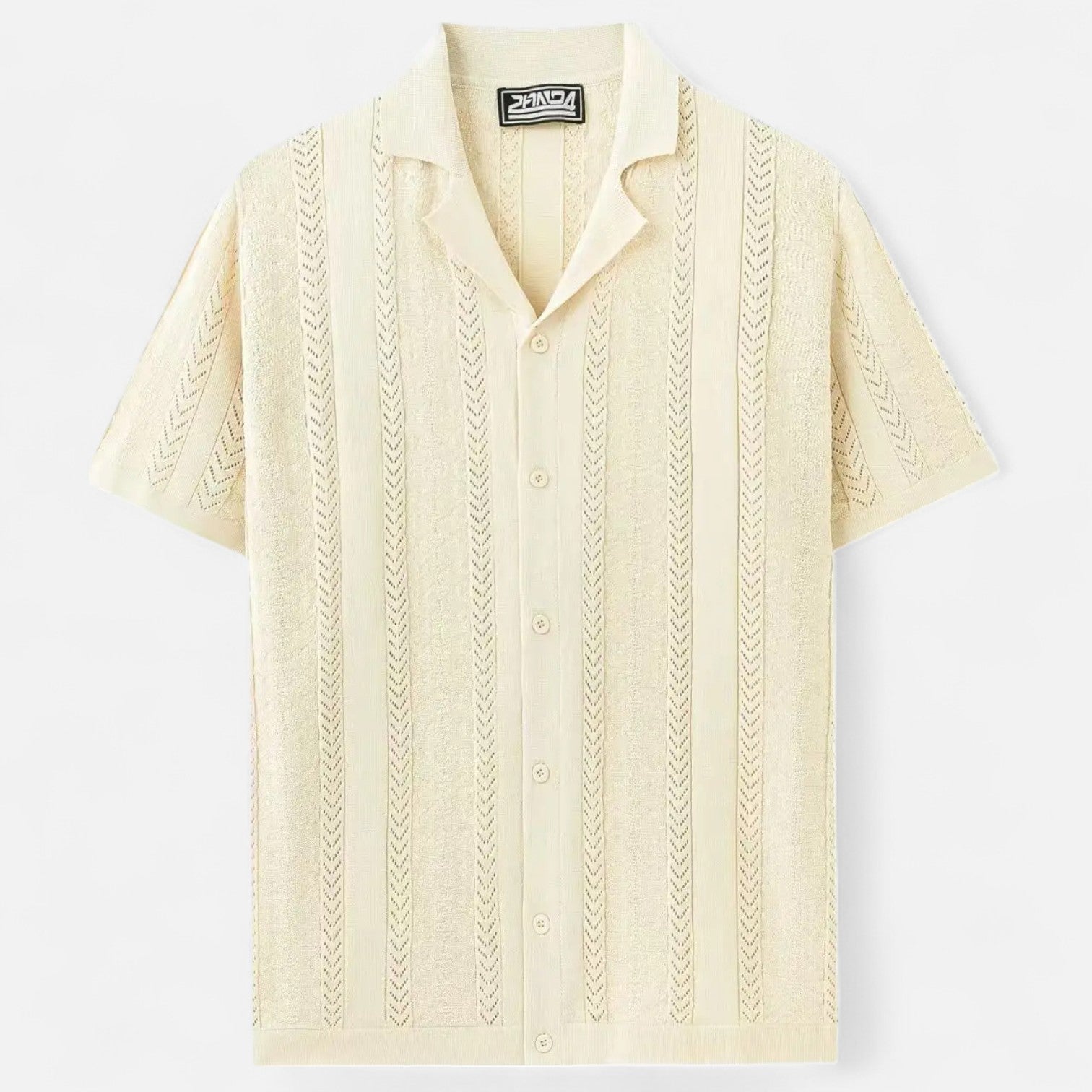 Koszulka Polo Męska Zapięcie Pięć Guzików Listwa Przednia - Arkadya Outlet - Men Shirt