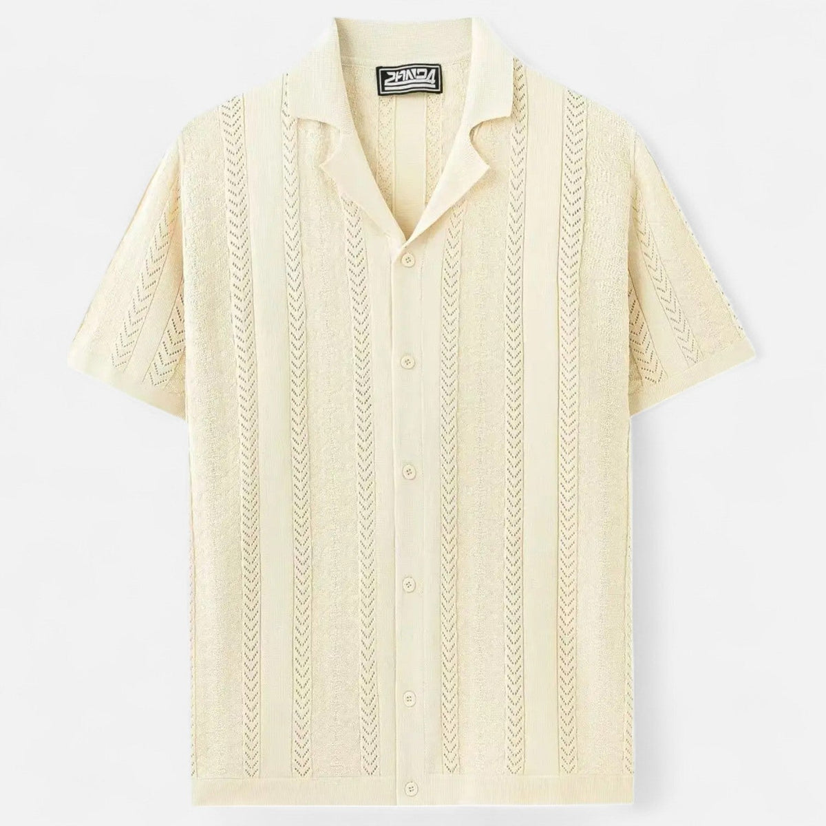 Koszulka Polo Męska Zapięcie Pięć Guzików Listwa Przednia - Arkadya Outlet - Men Shirt
