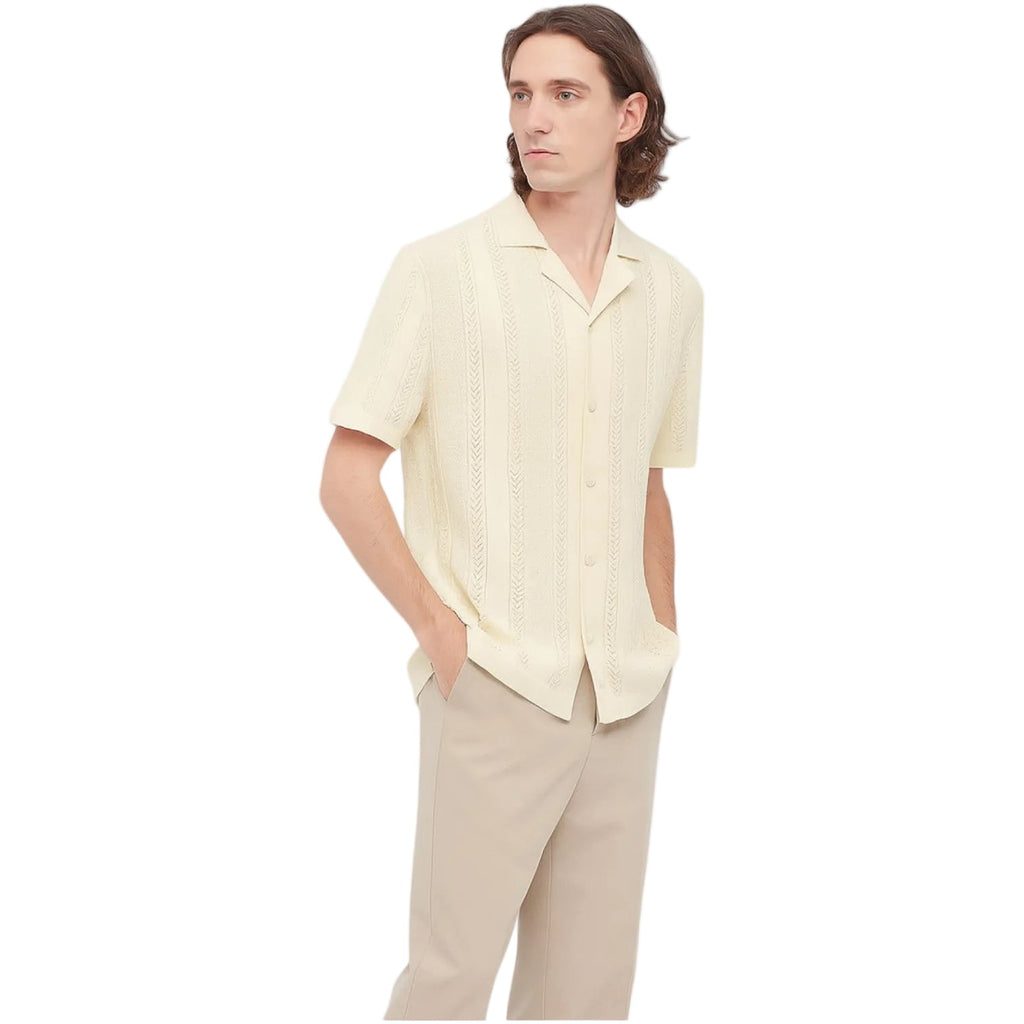 Koszulka Polo Męska Zapięcie Pięć Guzików Listwa Przednia - Arkadya Outlet - Men Shirt