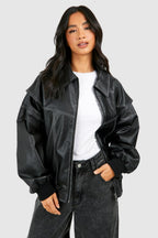 Kurtka Bomber Damska | Oversizowy krój z zamkiem i ściągaczami - Arkadya Outlet - Jackets