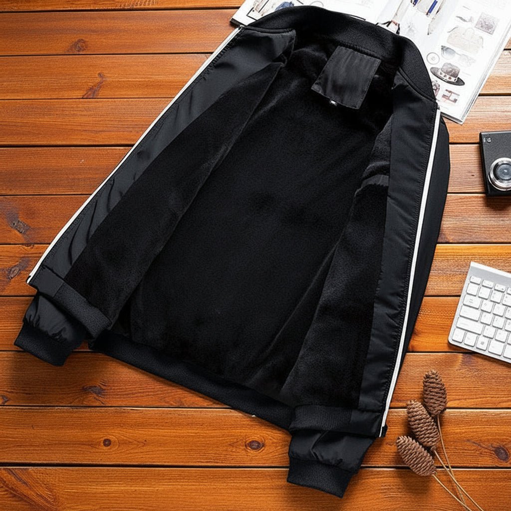 Kurtka Bomber Męska | Regularny krój z podszewką z polaru - Arkadya Outlet - Jackets