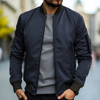 Kurtka Bomber Męska | Regularny Krój z Zamkiem i Kieszeniami - Arkadya Outlet - Jackets