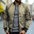 Kurtka Bomber Męska | Regularny Krój z Zamkiem i Kieszeniami - Arkadya Outlet - Jackets