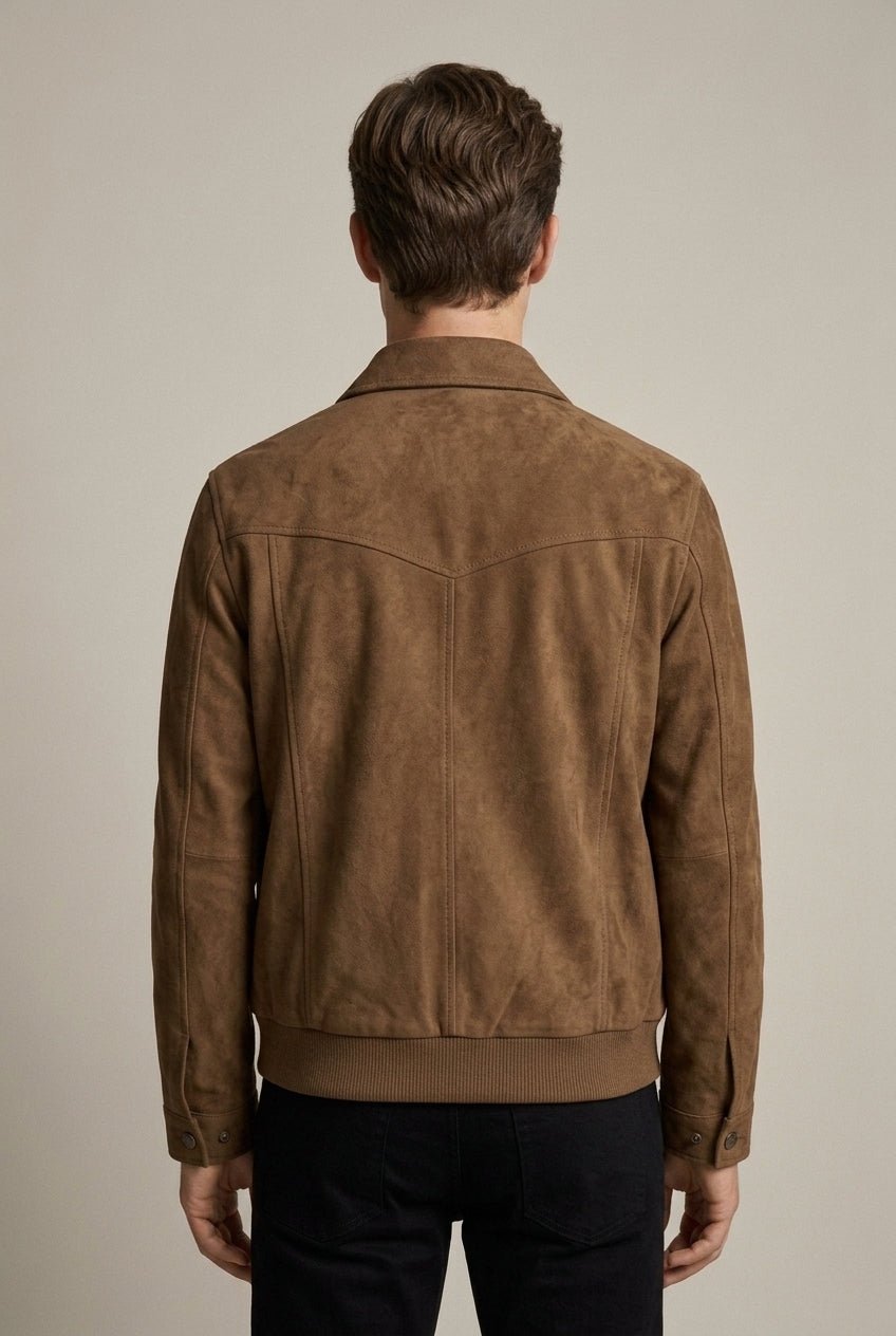 Kurtka Bomber Męska | Regularny krój z zamkiem i ściągaczami - Arkadya Outlet - Jackets