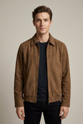 Kurtka Bomber Męska | Regularny krój z zamkiem i ściągaczami - Arkadya Outlet - Jackets