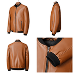 Kurtka bomberka męska stójka luźny krój codzienne użytkowanie - Arkadya Outlet - Men Jacket