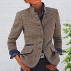 Kurtka Damska | Dopasowany Krój z Guzikami z Przodu - Arkadya Outlet - Jackets