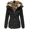 Kurtka Damska | Dopasowany Krój z Podszytą Kapturem na Zimę - Arkadya Outlet - Jackets