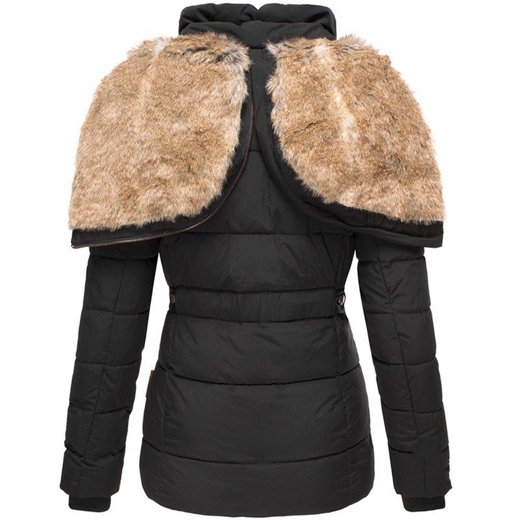 Kurtka Damska | Dopasowany Krój z Podszytą Kapturem na Zimę - Arkadya Outlet - Jackets
