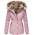 Kurtka Damska | Dopasowany Krój z Podszytą Kapturem na Zimę - Arkadya Outlet - Jackets