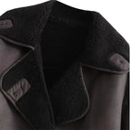 Kurtka Damska | Dopasowany Krój z Szerokim Kołnierzem - Arkadya Outlet - Jackets