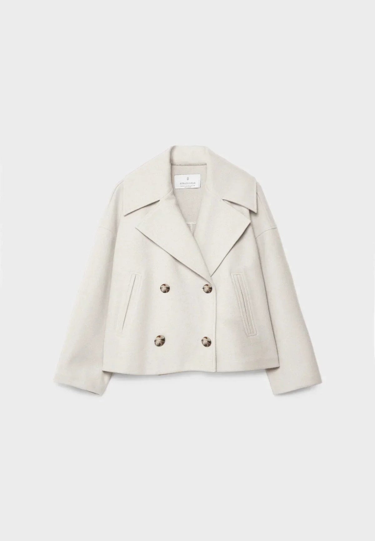 Kurtka Damska | Dwurzędowe zapięcie i skrócony krój - Arkadya Outlet - Jackets