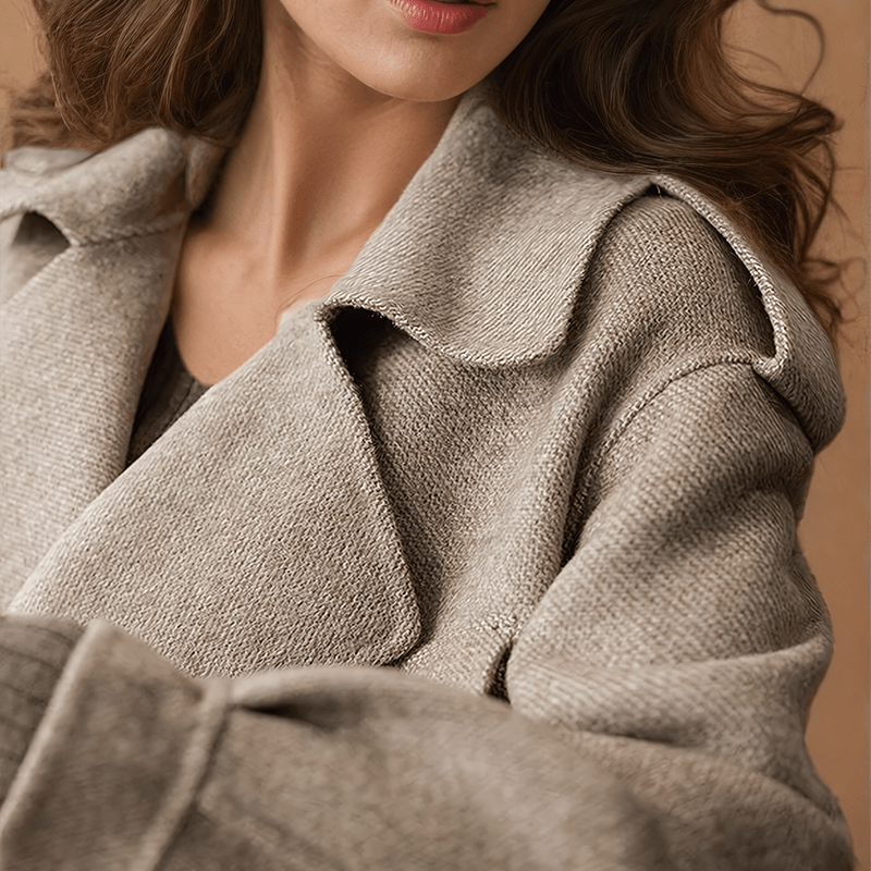 Kurtka Damska | Krój Cropped z Asymetrycznie Zamkiem - Arkadya Outlet - Jackets