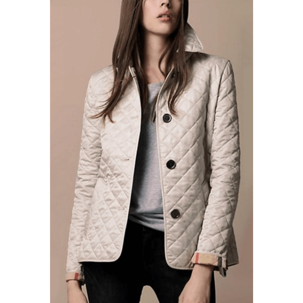 Kurtka Damska | Pikowana konstrukcja o dopasowanym kroju - Arkadya Outlet - Jackets